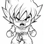 ảnh tô màu chibi songoku